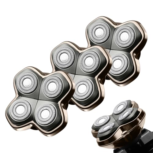 Têtes de rasoir de rechange Pro 4 pour rasoirs de tête Pitbulls Gold PRO, Silver PRO, Platinum et Butterfly Kiss (3 pièces)
