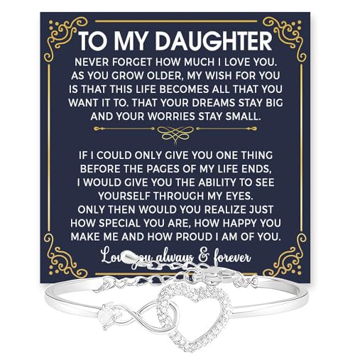 GLAVICY To My Daughter�u���X���b�g�A�Ӗ��̂���W���G���[�M�t�g�A���ւ̃u���X���b�g�A���b�Z�[�W�J�[�h�ƃ{�b�N�X�t���A�N���X�}�X�A�a�����A���Ǝ��A�����p�u���X���b�g�B, Heart Bracelet, �X�e�����X�|, ��΂Ȃ�