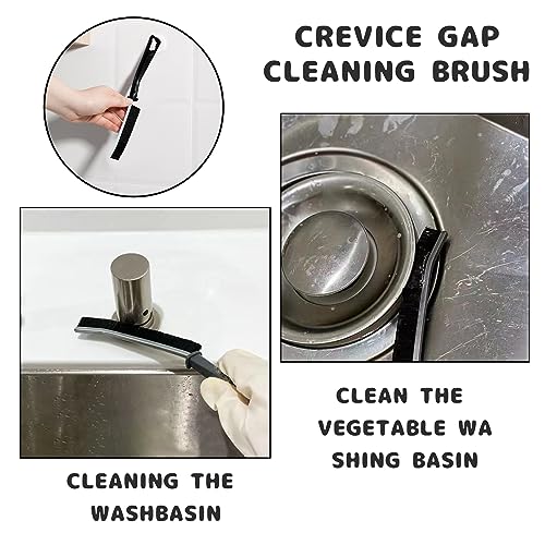 Image of 6 Pcs Crevice Cleaning Brush 2025 New Multifunctional Gap Cleaning Brush Tool, Bathroom Gap Brush, Grout Cleaner Brush Hard Bristle Crevice