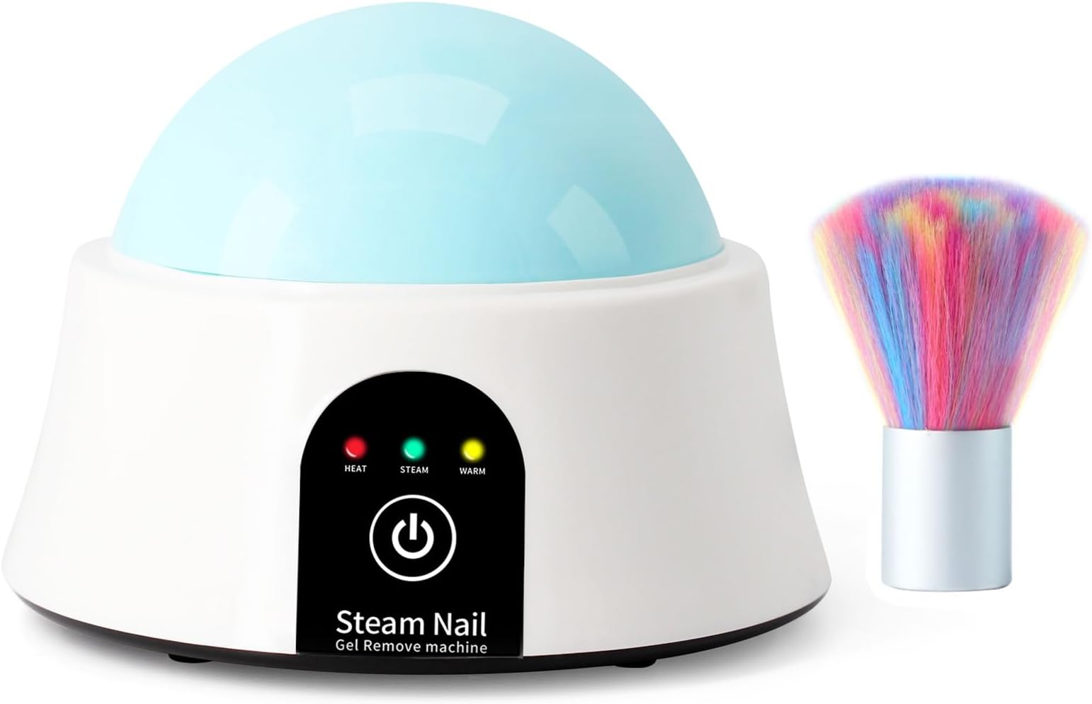 Electric Nail Soaking Bowl Gel Nail Polish Remover Acrylic Dip Powder Remover Soak Off Bowl with Nail Art Brush, ISGR-01 Blue