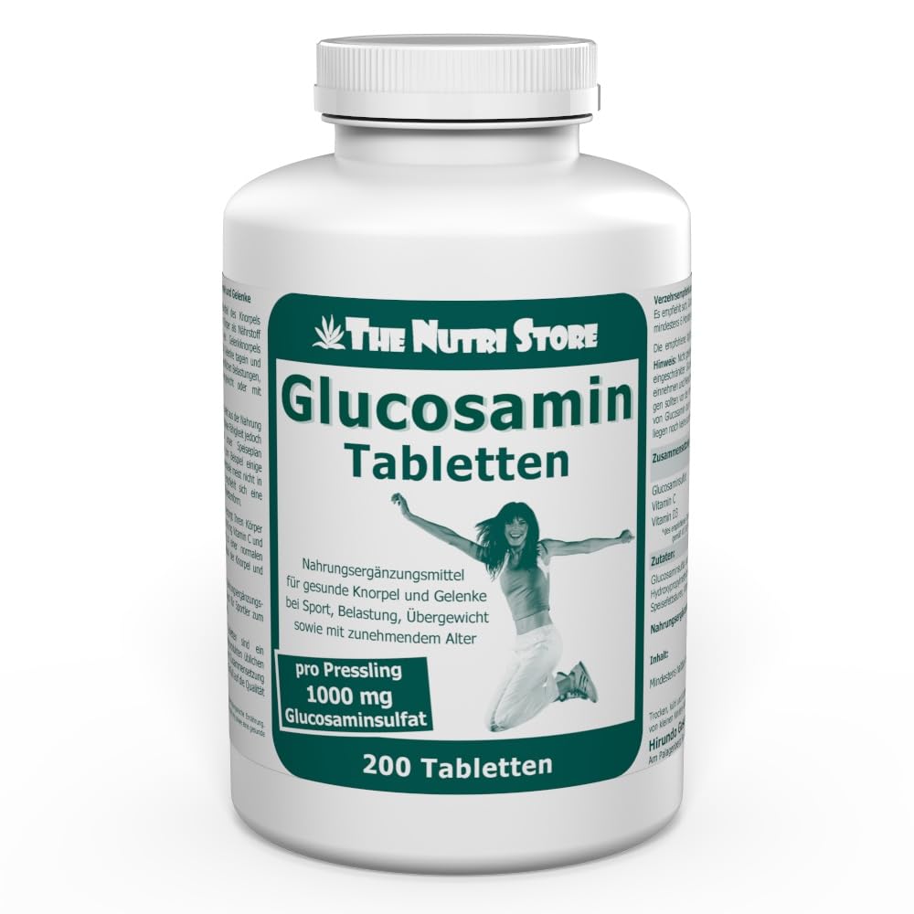 Glucosamin 1000 mg pro Tablette - 200 Stk. - 6-7 Monatsvorrat