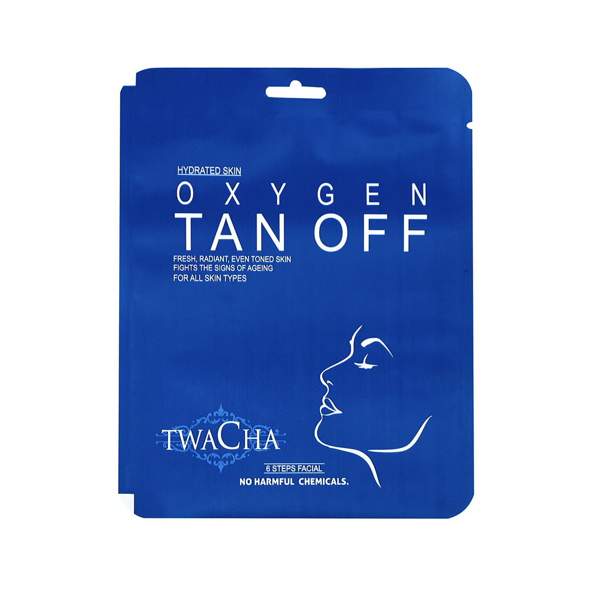 TWACHA OXYGEN TAN OFF Facial kit | Removes Tanning & Impurities | Provides Radiant,Even Toned Brighter Skin | Cleanses Pores | Suits All Skin Types | Ideal for both Men & Women | (6 Steps Facial)