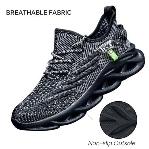 Mens Running Shoes Tennis Sneakers Walking Gym Sports Slip on Work Non Slip Athletic Workout Casual Lightweight Breathable Fashion2