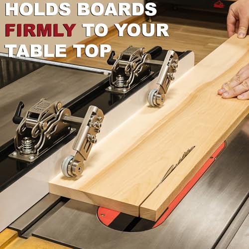 Image of JessEm 04320 Clear-Cut STS Stock Guides for Table Saw - Precision Stainless Steel Rollers, Smooth Bearing System, Downforce and Feed Control for Accurate Safe Woodworking Cuts