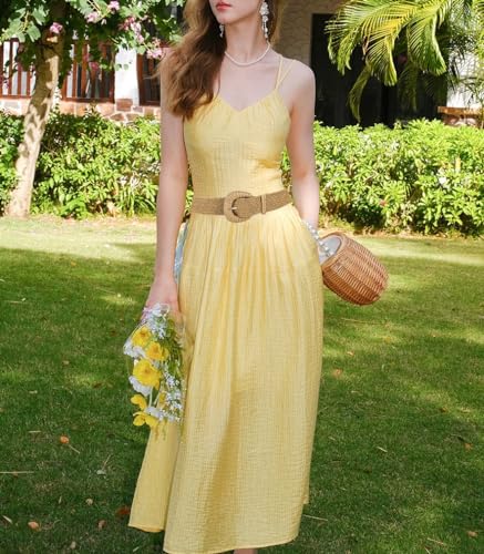 COTIM COYIN Women's Braided Waist Belt with Wide Woven Design and Chunky Buckle3