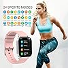 Smart Watch for Android Phones Compatible with iPhone Samsung, 1.69" Full Touch Screen Smartwatch with Heart Rate Monitor, Sleep Tracker, Message Call Reminder, Stopwatch, Fitness Tracker for Women