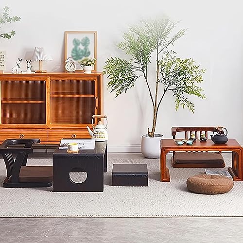 Table basse japonaise en bois massif pour tatami et balcon 60x40cm - 8