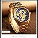 Imagen de Hombres Niño De Lujo De Oro Chino Dragón Tallado Dial Diamante Reloj De Cuarzo Casual Impermeable Deporte De Acero Inoxidable