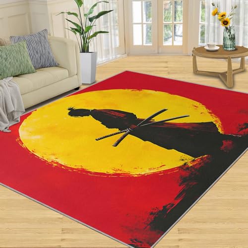 Tapete Samurai 8x10 para dormitorio y sala miniatura 2
