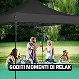 Zoom IMG-2 vonroc gazebo 3x3m pieghevole easy Zoom IMG-2 vonroc gazebo 3x3m pieghevole easy