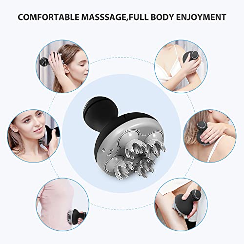 Image of COMFIER Electric Scalp Massager, Waterproof Head Massager with Mutlti-Modes Vibration, Handheld Portable Head Scratcher for Hair Growth, Dog Cat Massager for Deep Clean and Stress Relax