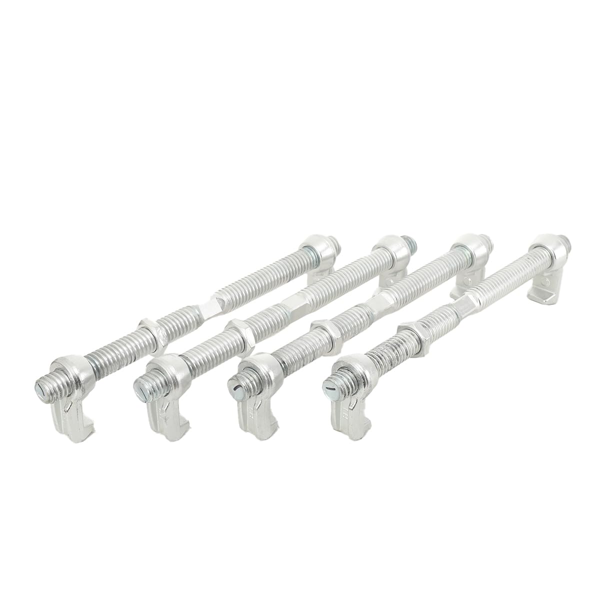 Lot de 4 Raccords de Pont pour Conteneurs d'Expédition, 500mm, Bride de Serrage Acier 45# Galvanisé, Charge de Rupture 100 KN (10 Tonnes), Système de Verrouillage pour Conteneurs 20/40 Pieds