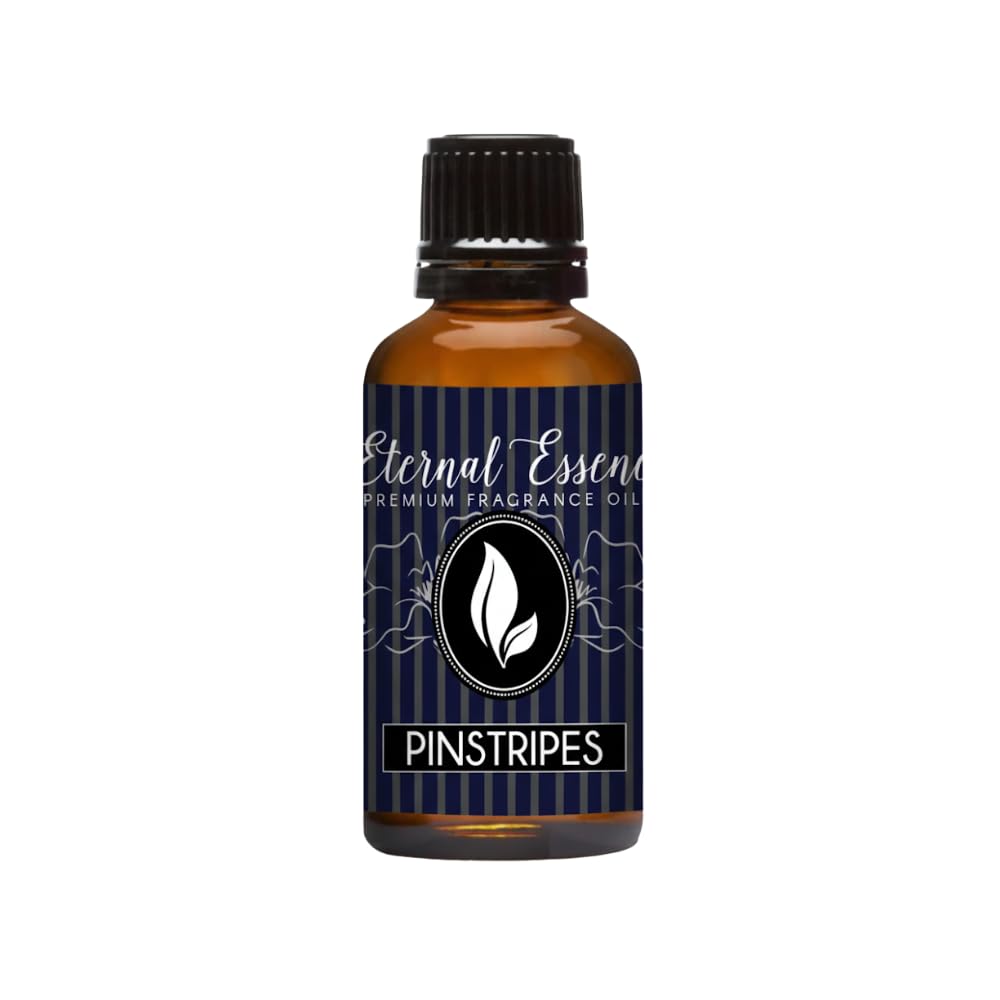 Eternal Essence Oils Pinstripes 30ml Fragrance Oil – Mint Leaves, Grapefruit, Cardamom &amp; Amber Woods – Cool, Clean, Musk-Infused Scent with Magnetic Spice