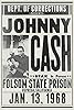 BUY ART FOR LESS Johnny Cash Department of Corrections Folsom State Prison Concert Poster, 24 x 36 Inch Art Poster, Black & White, Unframed, Living Room Wall Art #1