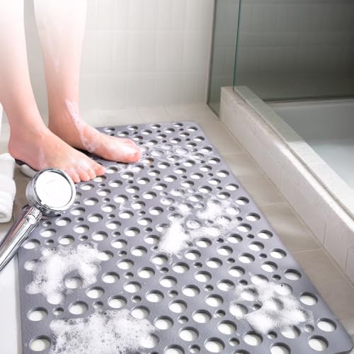 TONBELYCH Non Slip Bath Mat for Shower & Bathtub -