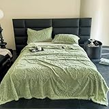 Luxury Flannel Butterfly Pattern 3D Jacquard Blanket,Super Soft Fluffy Lightweight Fleece Blankets,Summer Single Layer Velvet Throw Blanket for Couch Sofa Bed