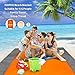ISOPHO Beach Blanket, 79''×83'' Picnic Blankets Waterproof Sandproof for 4-7 Adults, Oversized Lightweight Beach Mat, Portable Picnic Mat, Sand Proof Mat for Travel, Camping, Hiking, Packable w/Bag