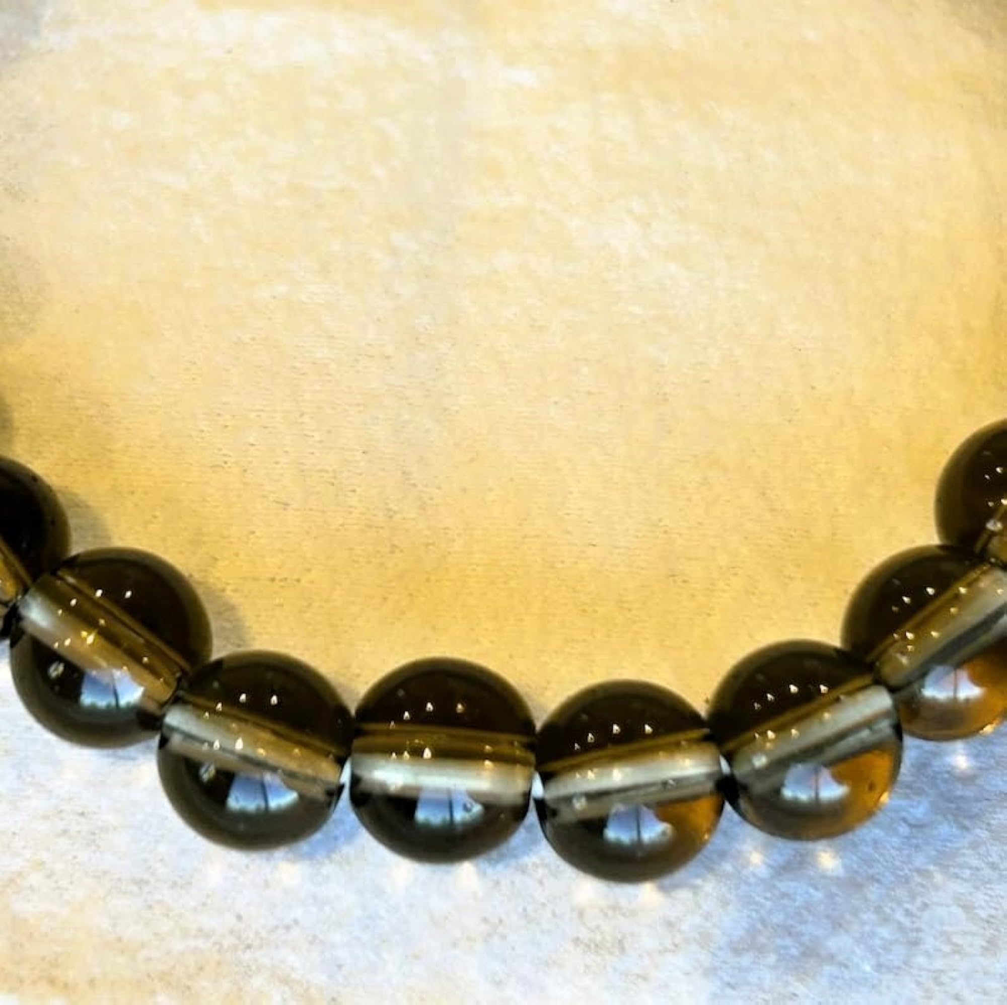 Natural Smoky Quartz Stretchable Bracelet, Unisex