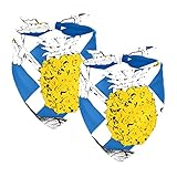 Birds Tropical Fruit Blue White Wave Pattern Dog Bandanas Adjustable Fit Offered Accessories Decorat