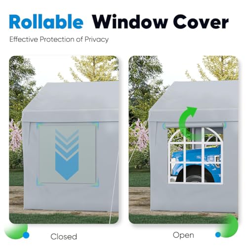 image for Quictent 10'x20' Heavy Duty Carport Car Canopy Garage Outdoor Boat She