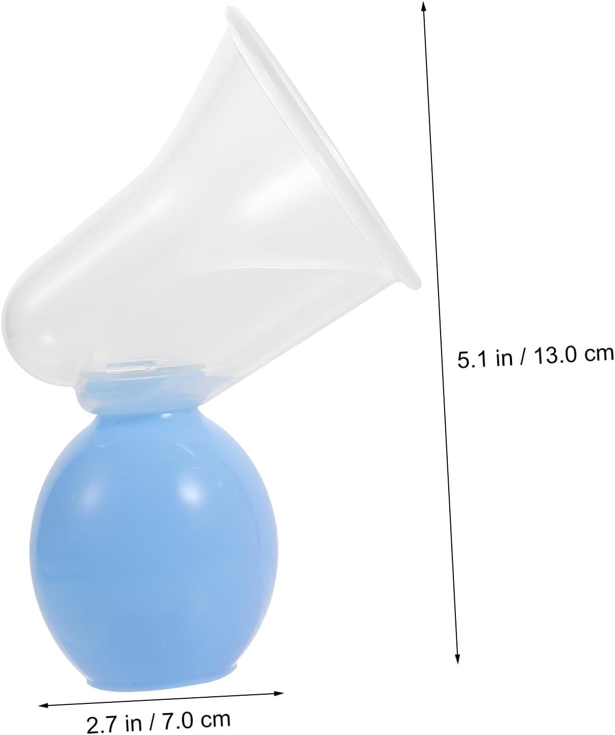 Manual Breast Milk Pump for New Mothers Portable 2Pcs Breastfeeding Suction Tool with Soft Silicone Handheld Breast Milk Extractor