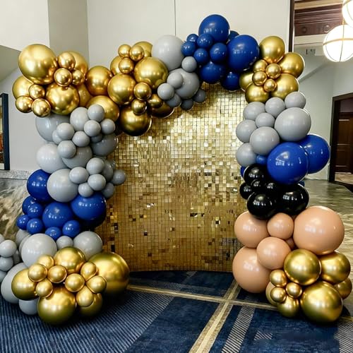 98pcs Metallic Gold Balloon Garland Arch Kit | 18/12/10/5 Inch Assorted Chrome Gold Latex Balloons for Birthday, Wedding, Graduation, New Year Eve Party Decorations by SWSTINLING - Image 5