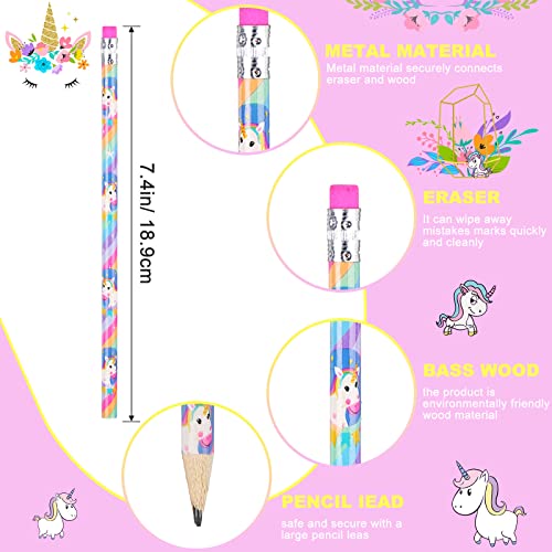 Lápices de grafito HB eraser unicornio x36 miniatura 3