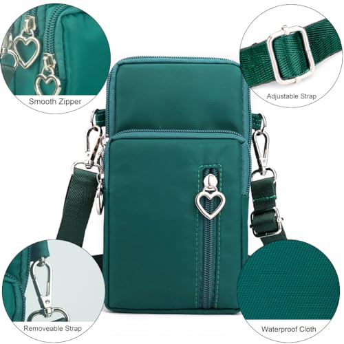 Image of JANKS Small Crossbody Bag for Women - Mini Phone Purses with Crossbody Strap and Wallet - Nylon Arm Bag