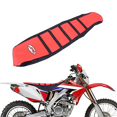 AnXin Red/Black Gripper Soft Motorcycle Seat Cover for CRF150R 2007-2017 2008 2009 2010 2011 2012 2013 2014 2015 2016