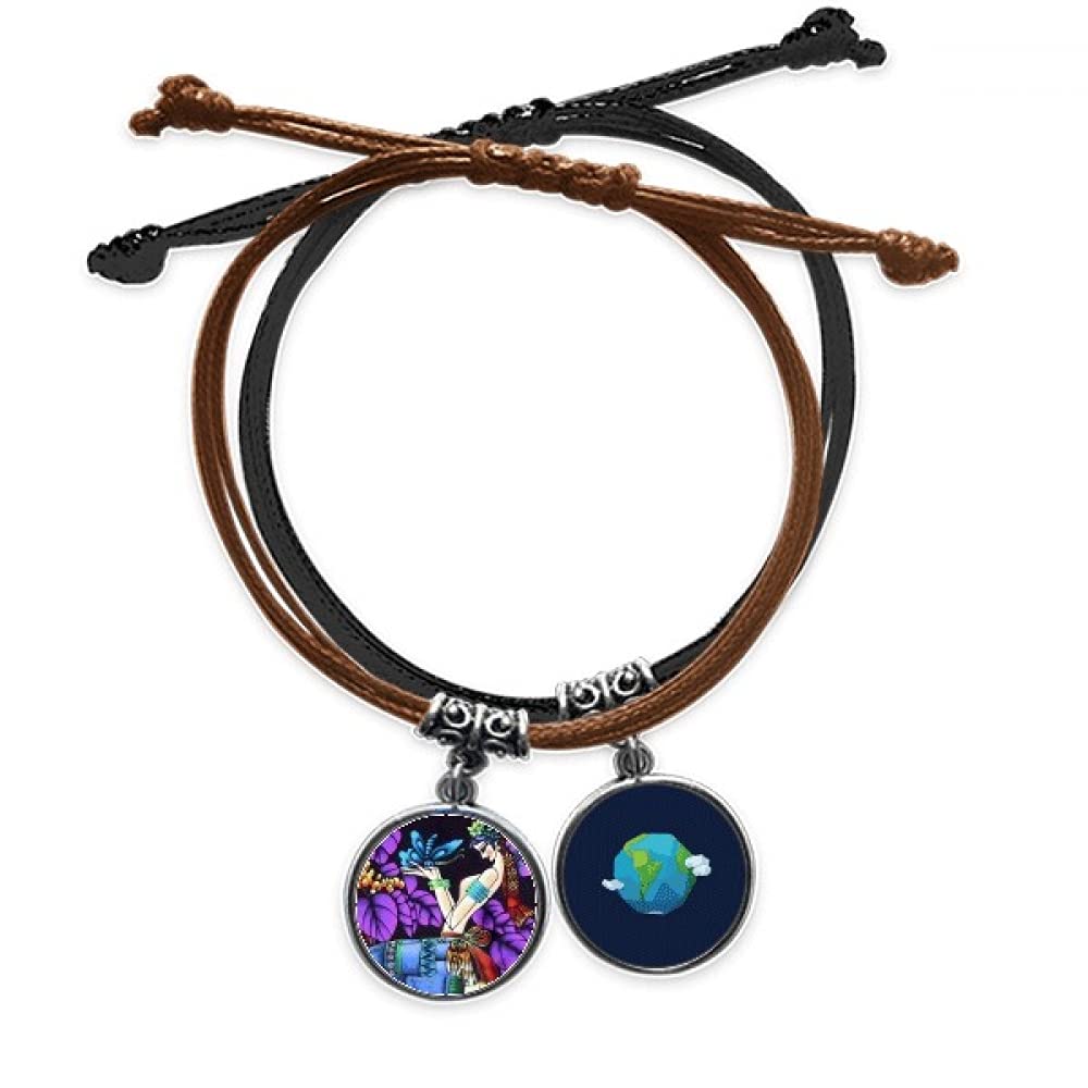 Pulsera de cuerda tejida a mano estilo boho para mujer moderna 3