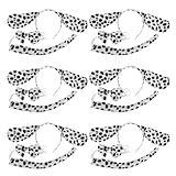 minkissy 6 Juegos De Disfraz De Dálmata Diademas Con Orejas De Dálmata Pajarita Y Cola Para Navidad Halloween Año Nuevo Disfraz De Cosplay