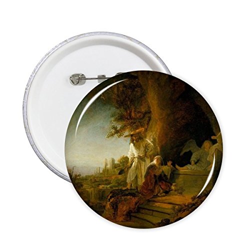 Paysage Peinture à l'huile Rembrandt badge bouton rond impressionnisme 5pcs