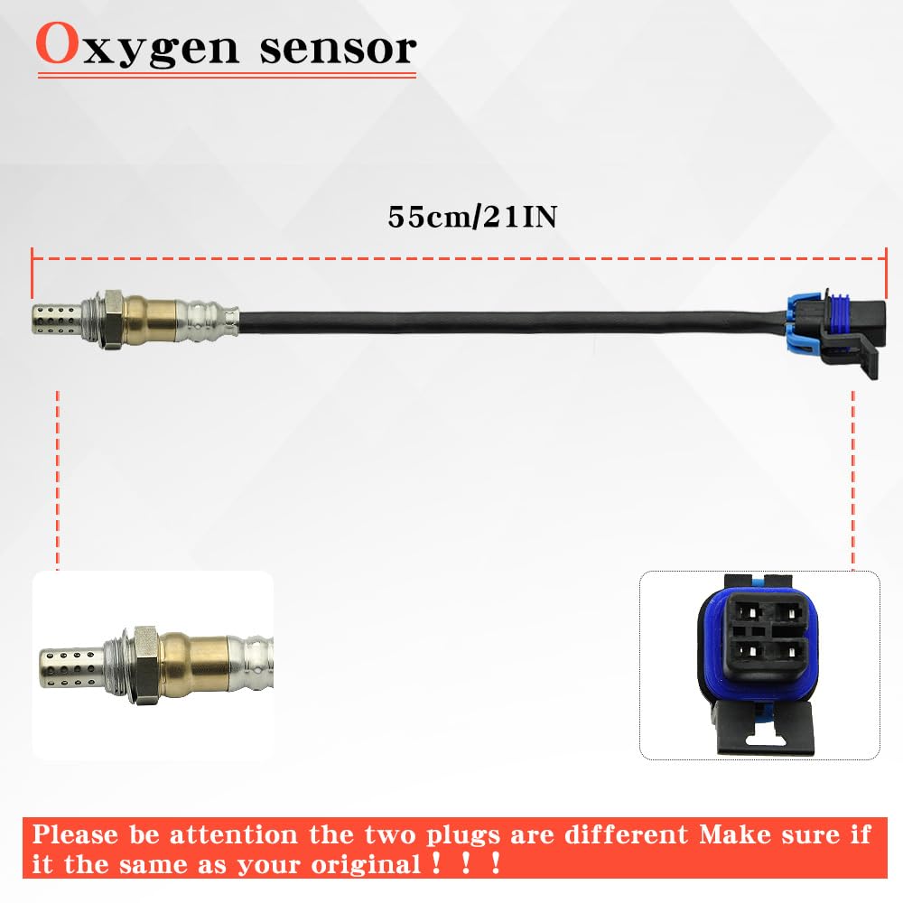 2PCS 234-4337 O2 Oxygen Sensor Upstream Downstream Compatible with 1996-2013 Chevy Silverado Tahoe GMC Sierra Yukon Buick Regal Cadillac Escalade Hummer H2 H3 Replaces# 234-4087 19178924