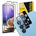Produktbild GOBUKEE [4 Stück Kompatibel für Panzerglas Samsung Galaxy A32 5G Panzerglas [9H Härte Schutzfolie x 2] [Kamera Schutzfolie x 2] HD Klar Displayschutzfolie für Galaxy A32 5G