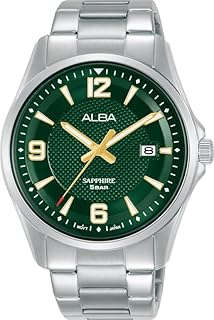 Alba Watch for Men, Quartz Movement, Analog Display, Silver Stainless Steel Strap-AS9N47X