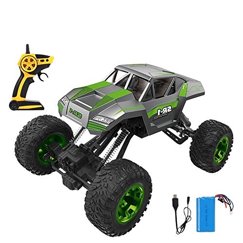 Best Price Woote Kids RC Four-Wheel Drive Five-Channel Remote-Control Bigfoot Climbing Car Four-Whee...