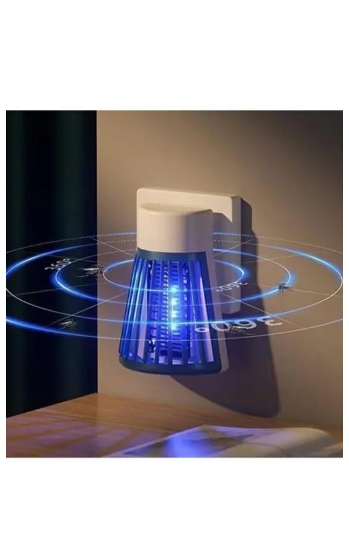 Electric Mosquito Killer Lamp, UV LED Bug Zapper, 360° Insect Trap, Wall Plug-in, Indoor Use, Mosquito Killer Night lamp, Multicolor-image-20