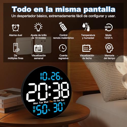 El Mejor Listado de Reloj para Pared del mes. 14 Imagen adicional