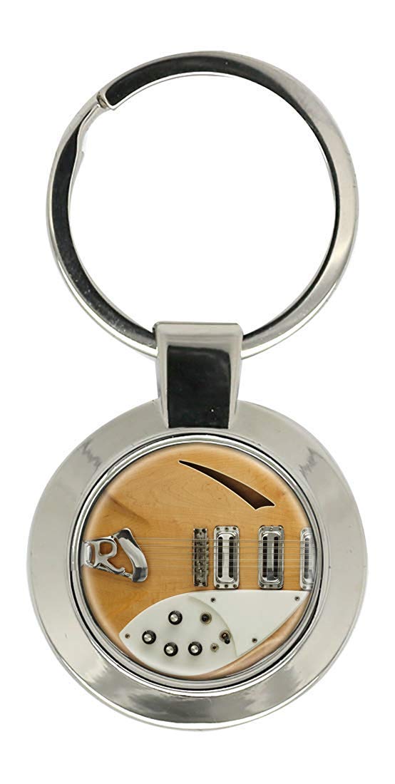 Giftshop Uk Unisex Silver Coloured Metal Rickenbacker Guitar Key Ring