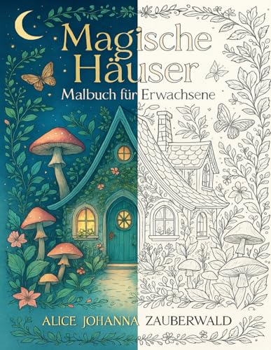 Magische Häuser Malbuch für Erwachsene: Verzauberte Märchenhäuser. Ein Entspannendes und Magisches Ausmalbuch für Erwachsene, Entdecken Sie Faszinierende Fabelhafte Behausungen.