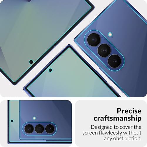 Image of FIRST MART Front and Back Screen Protector for Samsung Galaxy Z Fold 7 / Z Fold7 with Installation Kit | TPU Ultra Thin Membrane, Scratch-Resistant, Bubble-Free| Edge to Edge Coverage | Crystal Clear