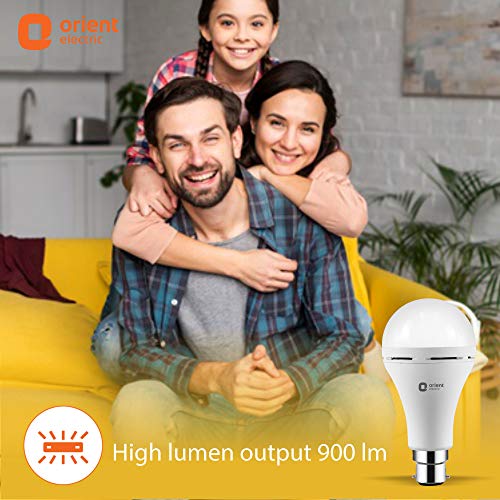 Image of Orient Electric Inverter Emergency LED Light Bulbs - 6500K (Pack of 3, 9W)