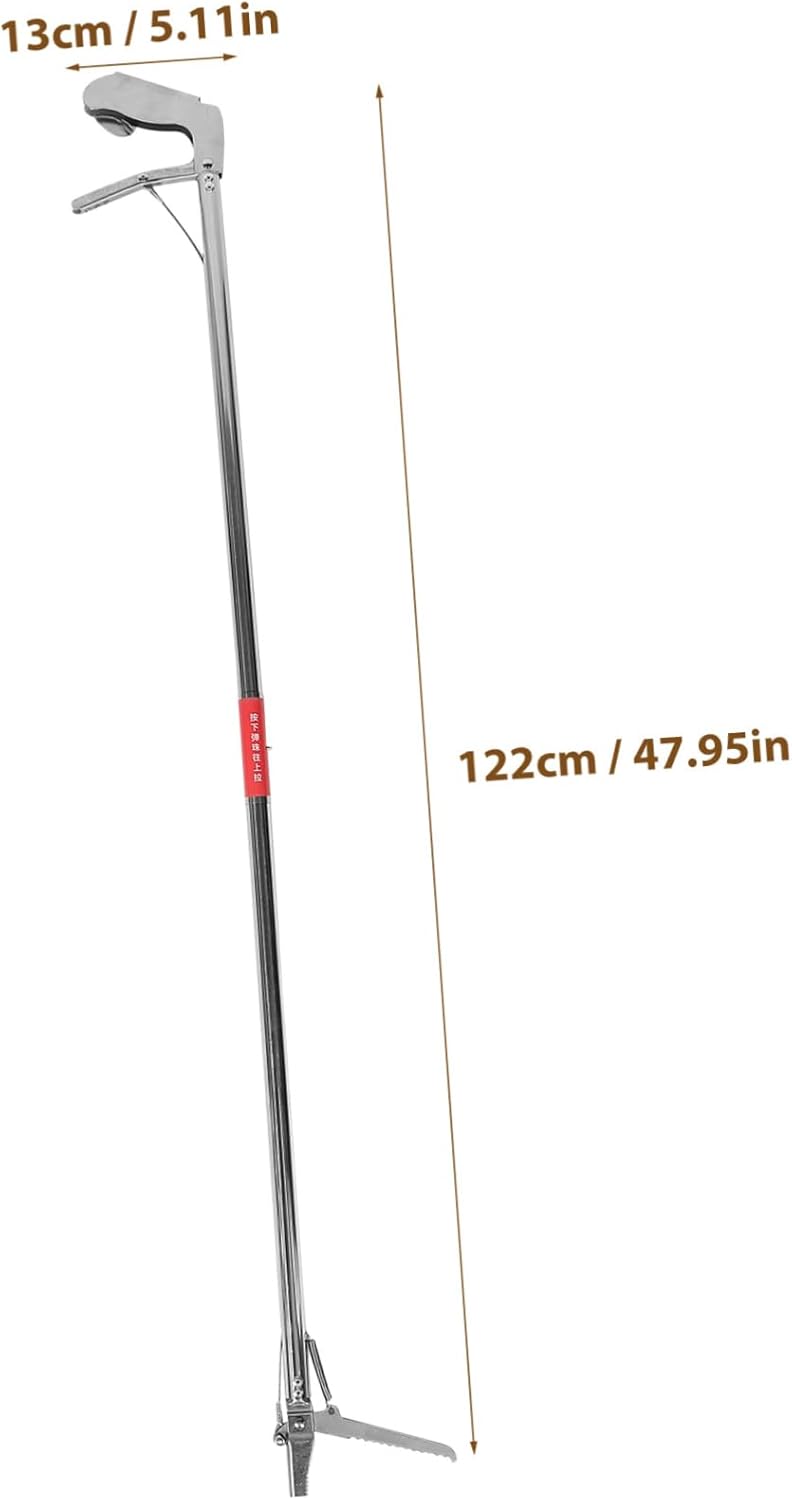 Stainless Steel Snake Catcher Clip Folding Snake Grabber Tool for Safe Reptile Handling Lightweight and Portable for Outdoor Use and Garden Activities