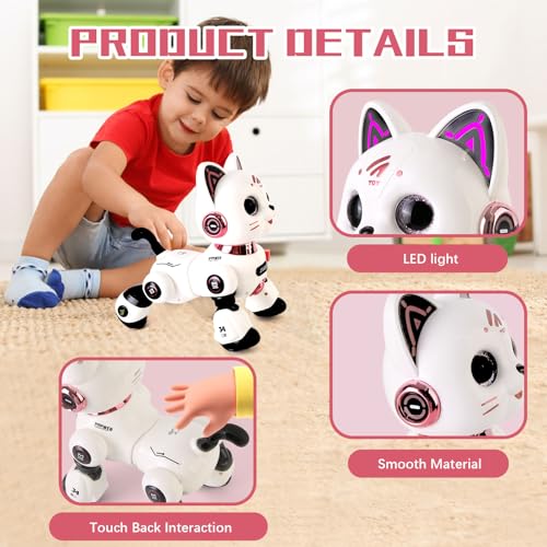 Chat robot télécommandé interactif programmable jouet intelligent garçon fille 8-12 ans
