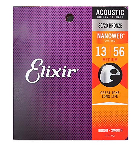 ELIXIR (エリクサー) アコースティックギター弦 NANOWEB 80/20 Bronze Medium #11102