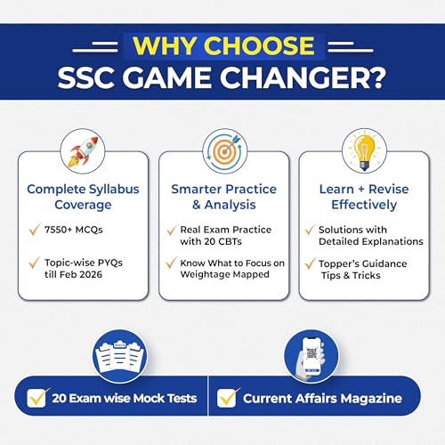 Image of PW SSC Game Changer English 7550+ PYQ For 2026 Exams | Chapter, Topic & Exam-wise Previous Year Solved Questions | For CGL, CHSL, MTS, CPO, GD, Delhi Police, Steno