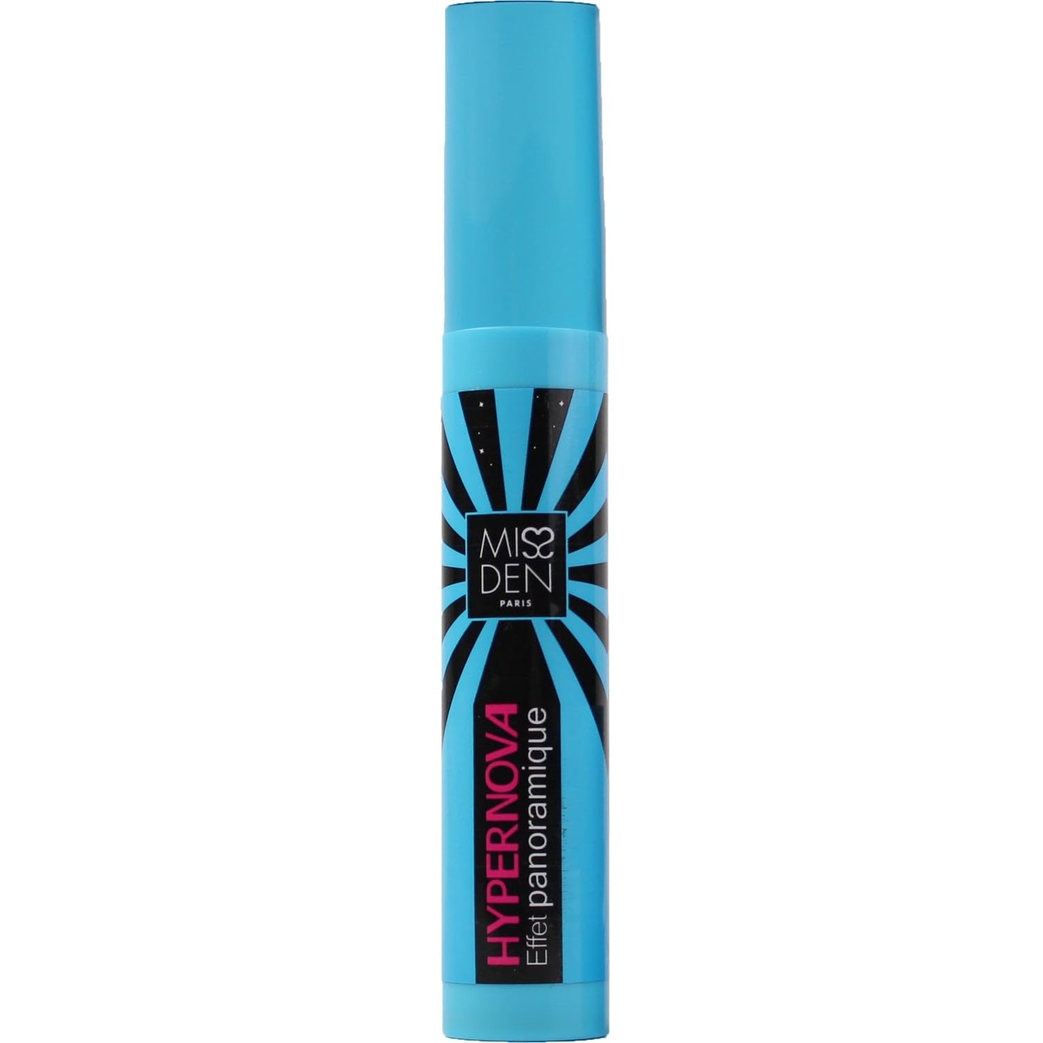 MISS DEN Mascara Volume Allongeant Recourbant Noir Intense Hypernova - Effet Panoramique 180° - Formule Onctueuse - Brosse à Picots - 11,5 ml - Lot de 3