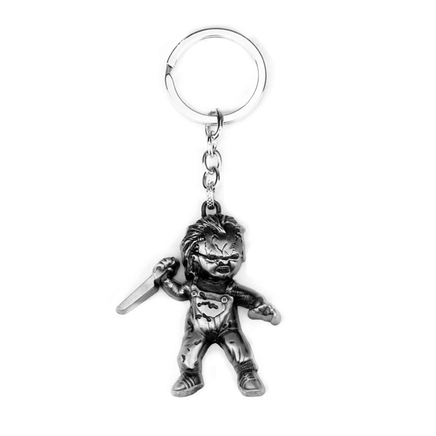 Seed Of Chucky Triloquist Keychain Ghostly Baby Killer Doll Pendant Key Chain Color-Ancient Tin Childs Play Seed Of Chucky Tiffany Glen Keychains