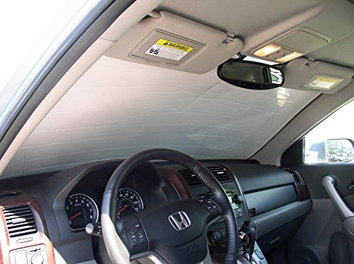 HeatShield, The Original Windshield Sun Shade, Custom-Fit for Honda CR-V SUV 2007, 2008, 2009, 2010, 2011 Silver Series