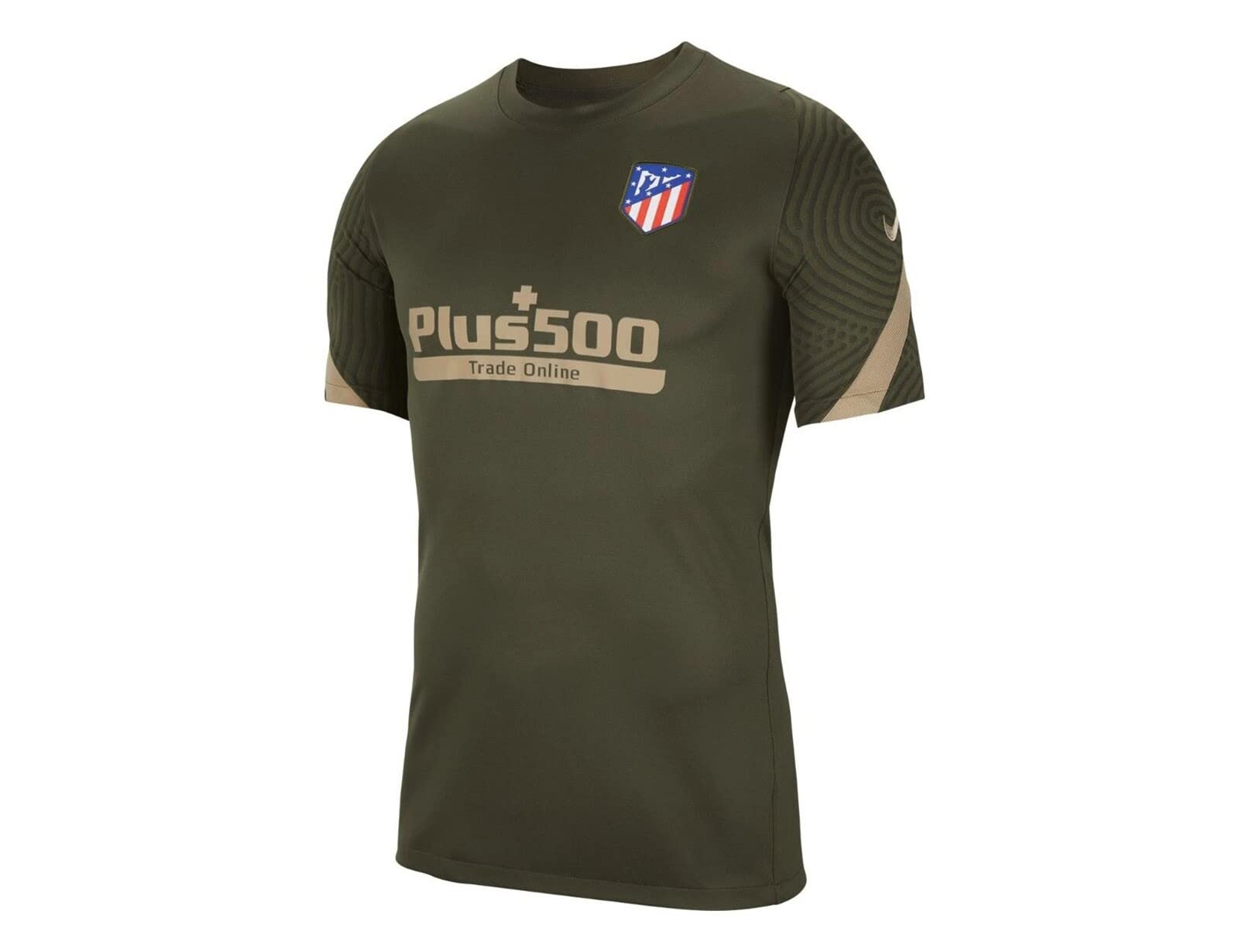 Nike ATM M Nk Brt STRK Top Ss T-Shirt - Cargo Khaki/Cargo Khaki/Khaki/(Khaki) (Full Spons-PLYR), X-Large